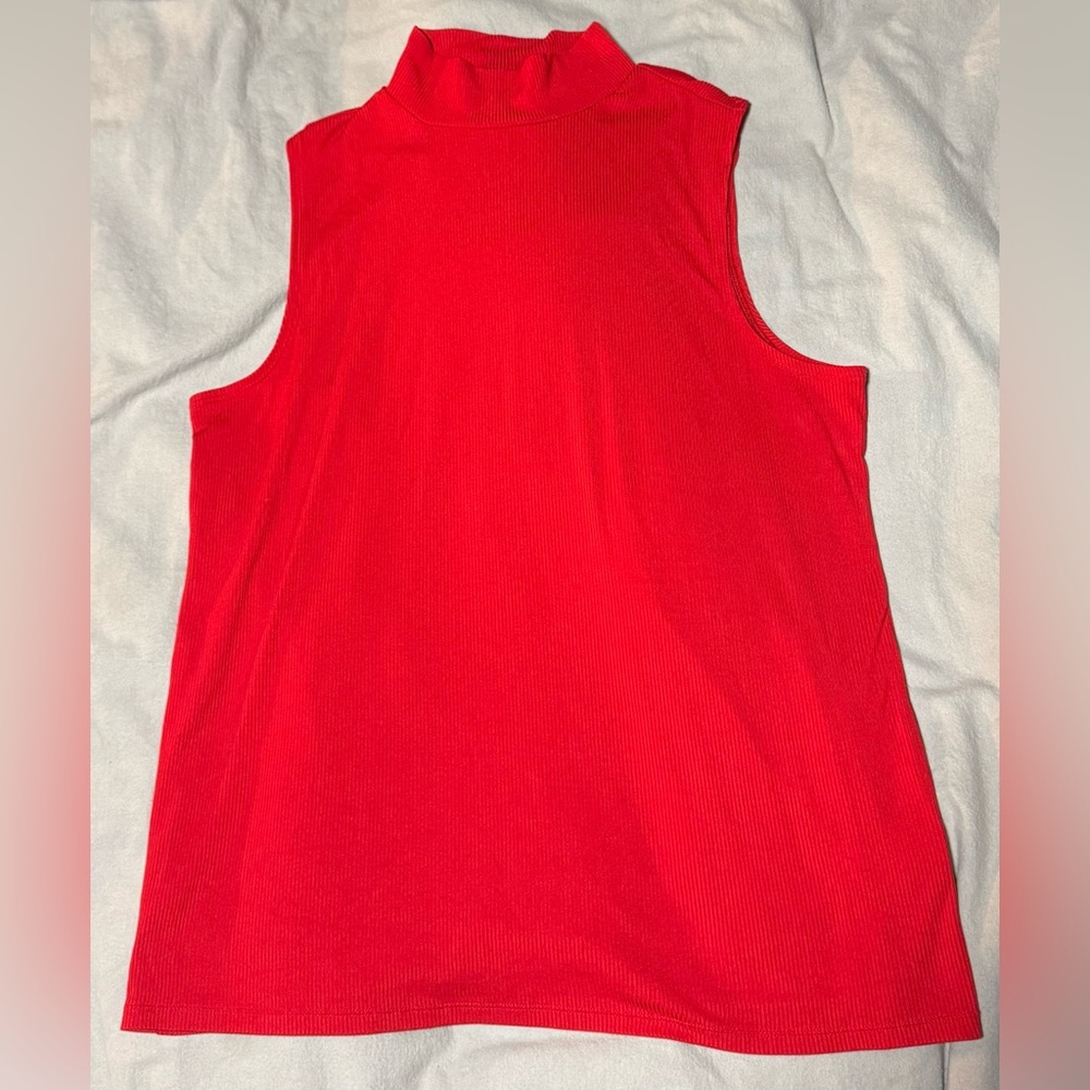 No Boundaries Vibrant Red Sleeveless Top
